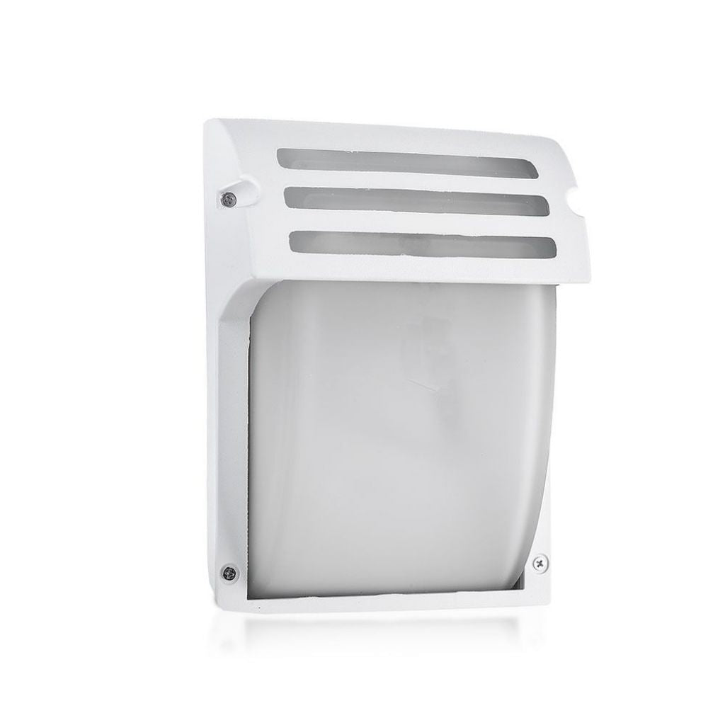 V-TAC Lampada LED da Muro 1XE27 Colore Nero Vetro Satinato IP44 V-TAC Lampada LED da Muro 1XE27 Colore Nero Vetro Satinato IP44